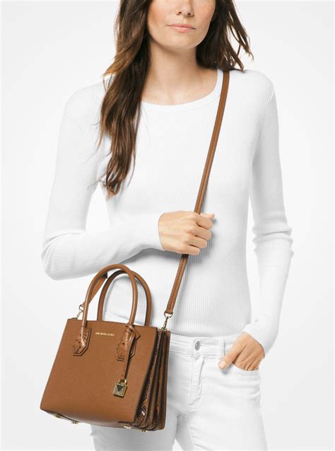 michael kors leather crossbody.